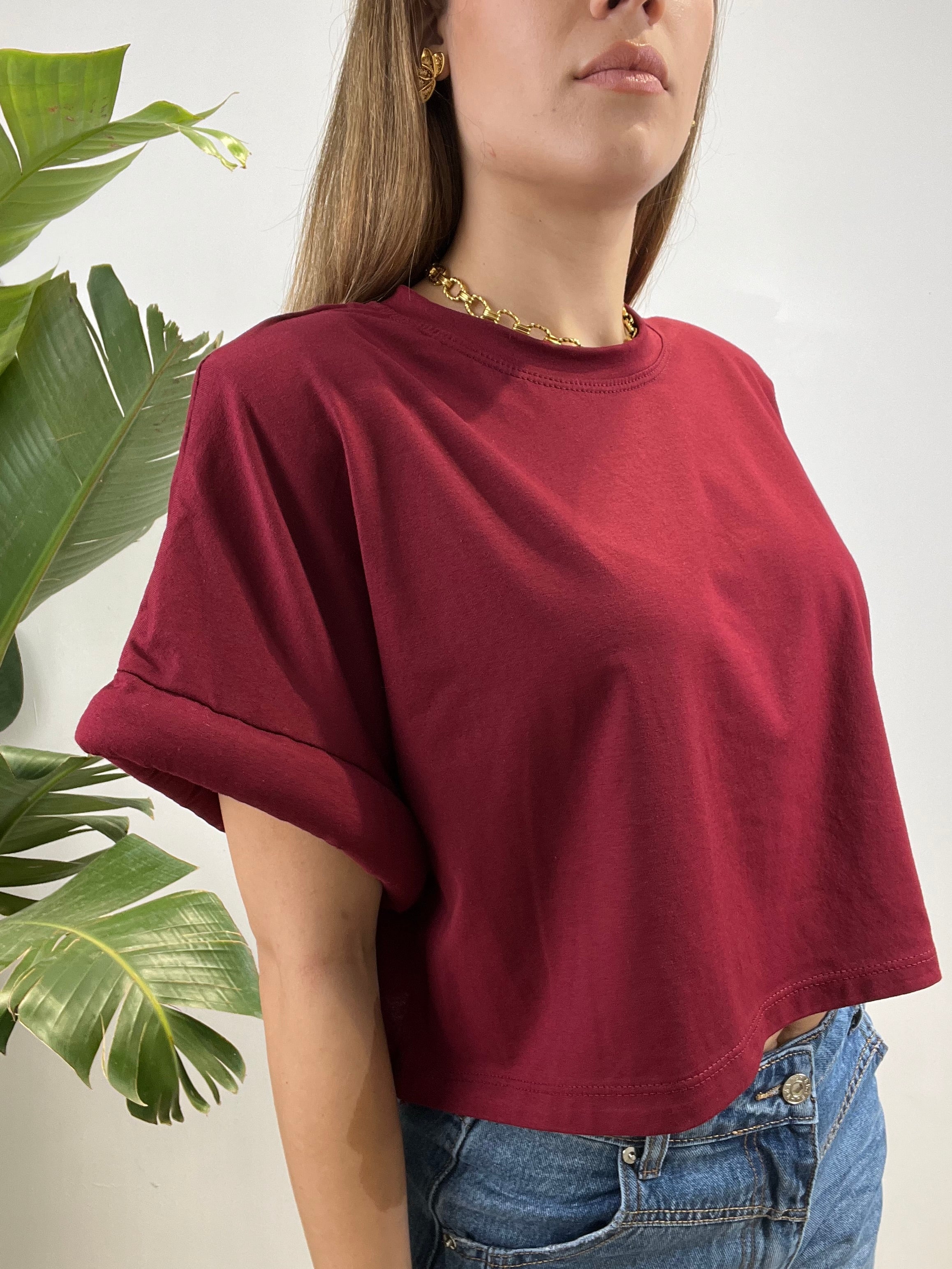 T-SHIRT CLEMY BORDEAUX