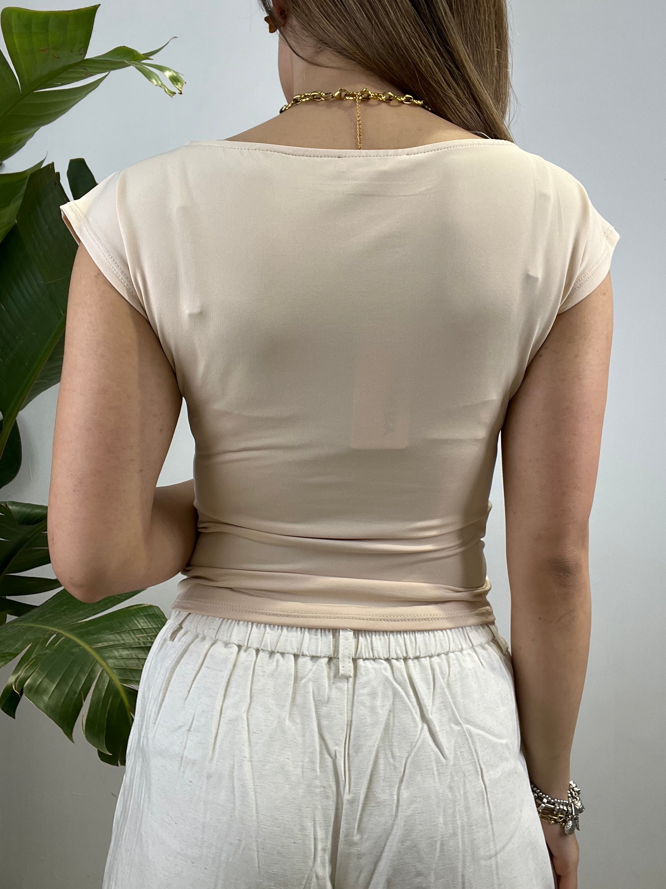 MAGLIA SIMPLY LICRA BEIGE