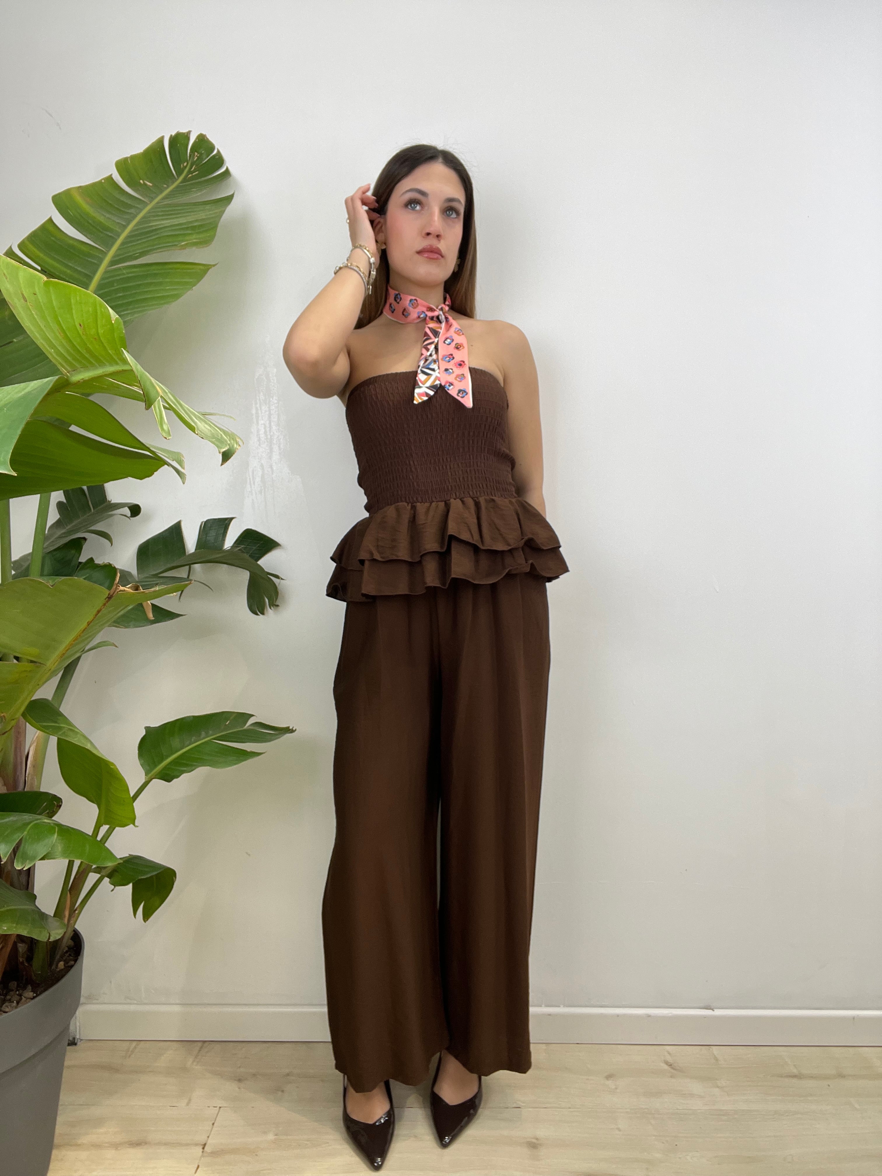 JUMPSUITE FRANCY MARRONE