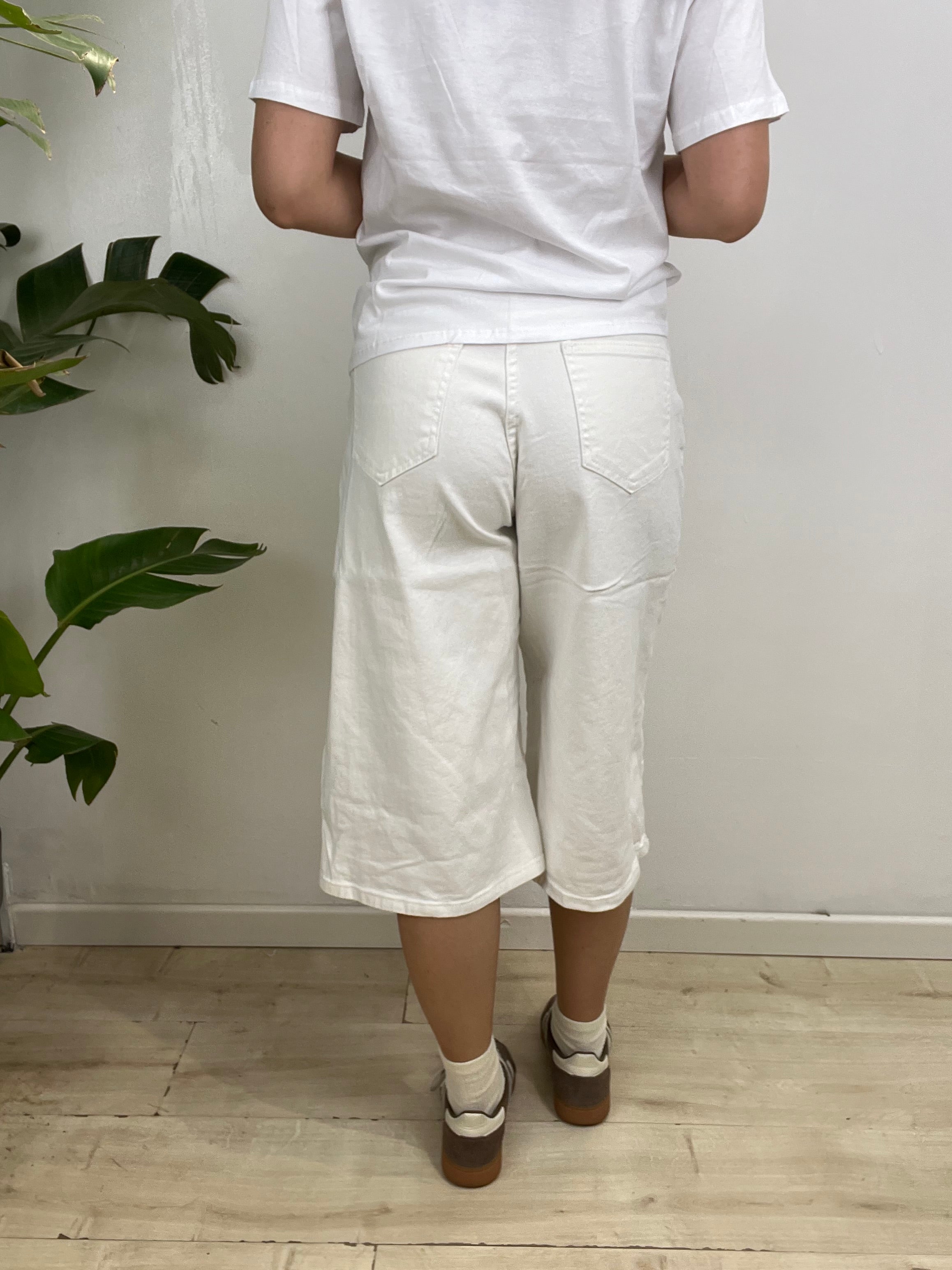 BERMUDA 3/4 DENIM BIANCO SIMPLY