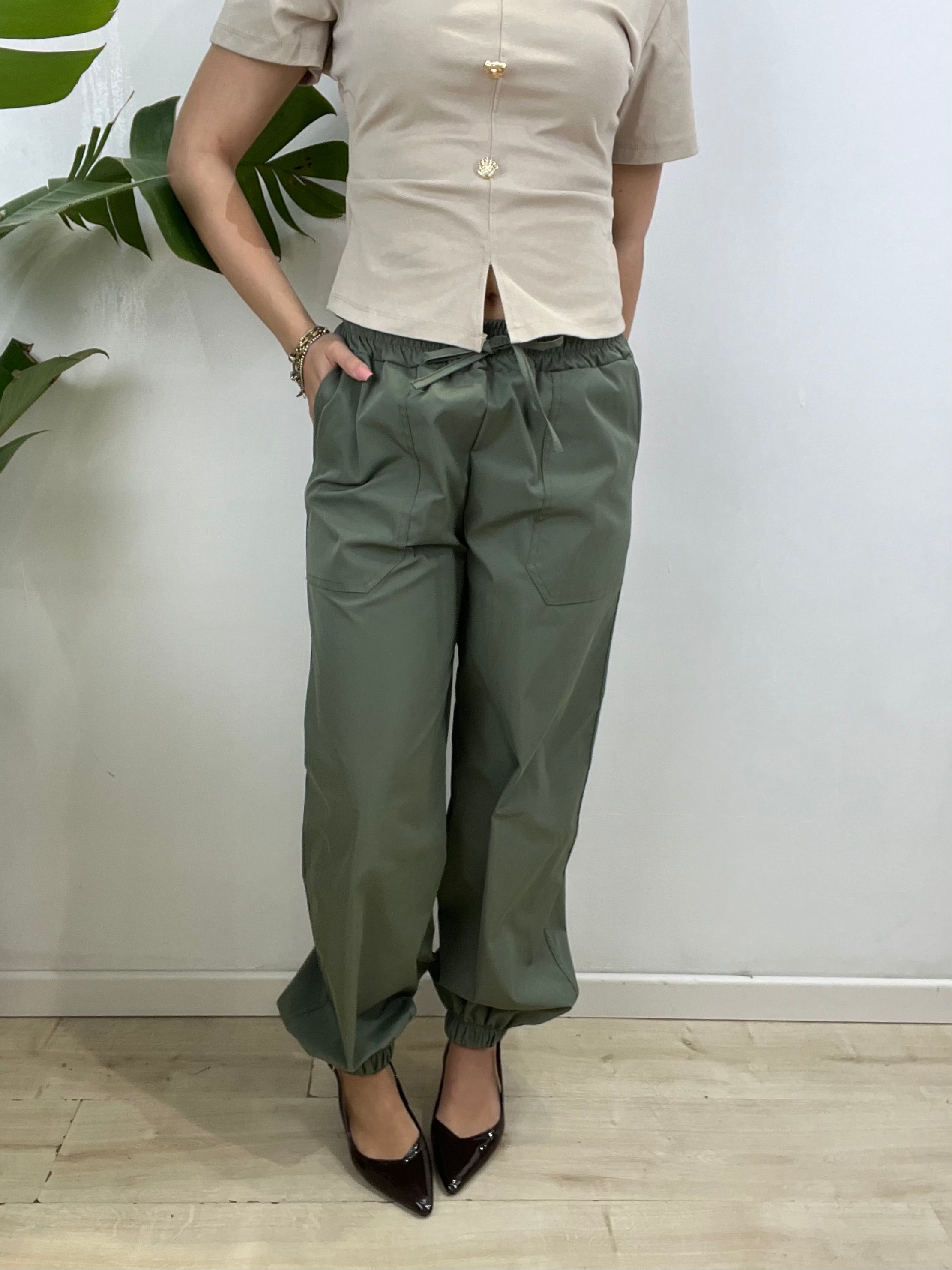 PANTALONI SIMON VERDE