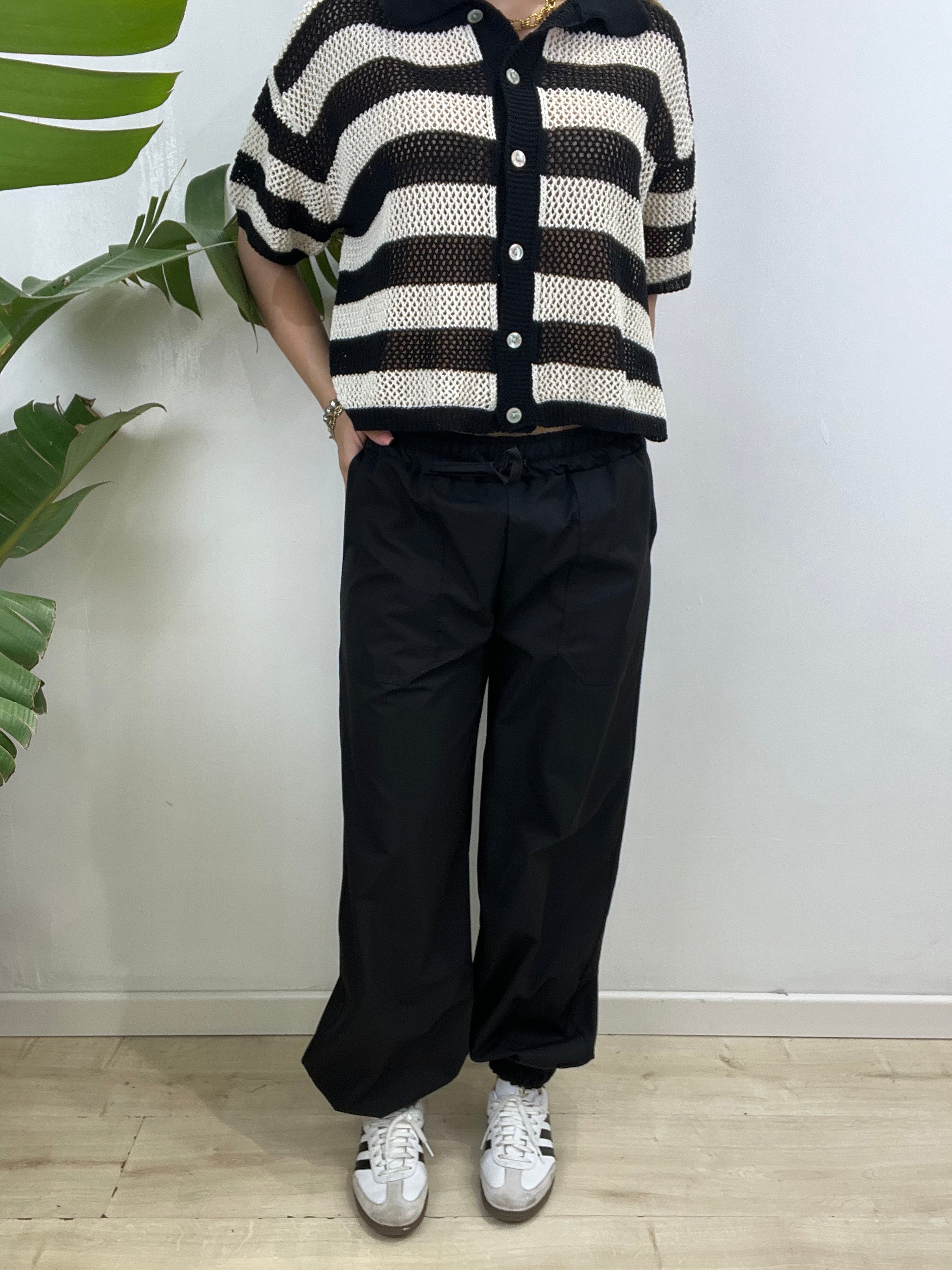 PANTALONI SIMON NERO