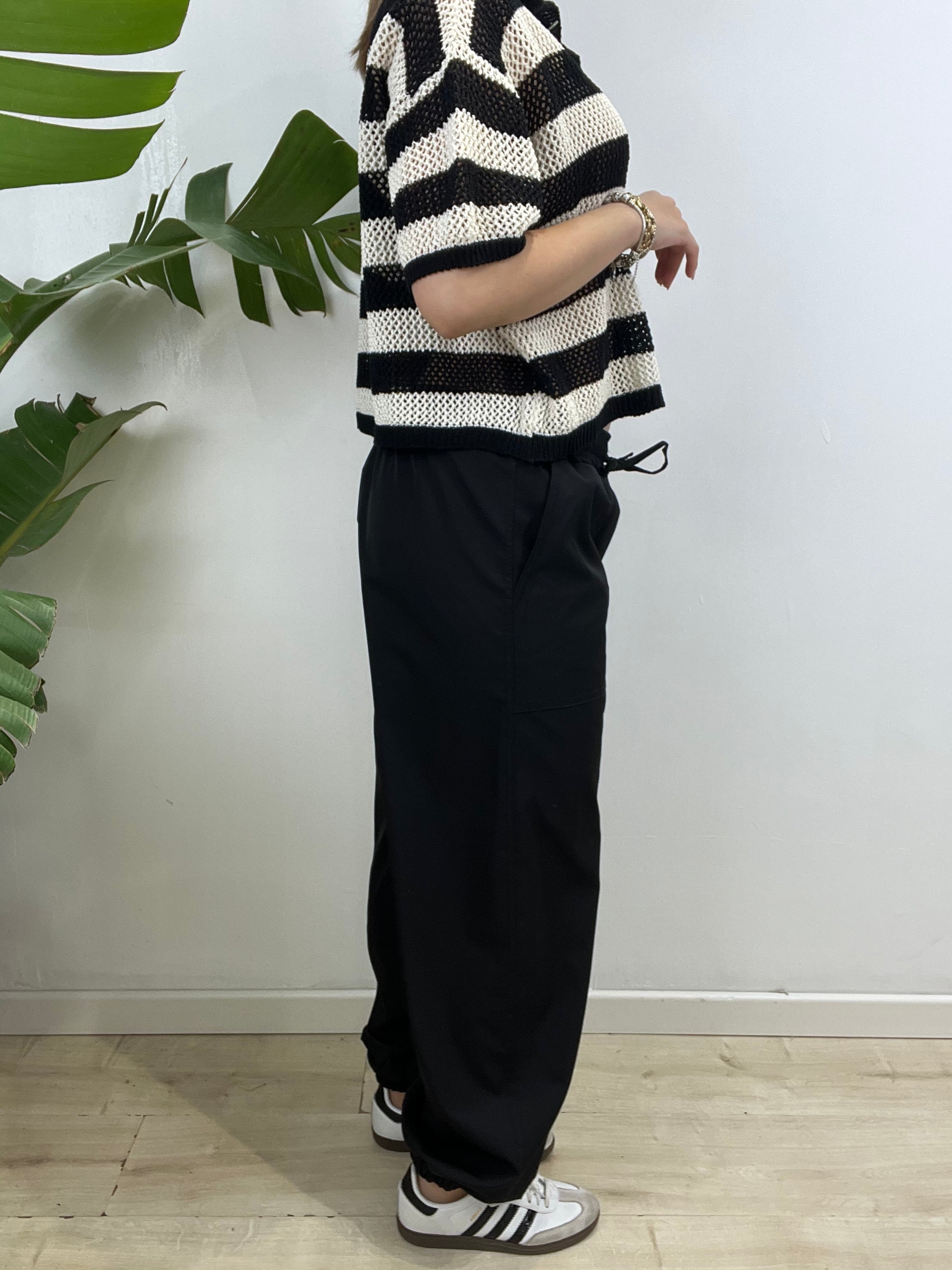 PANTALONI SIMON NERO