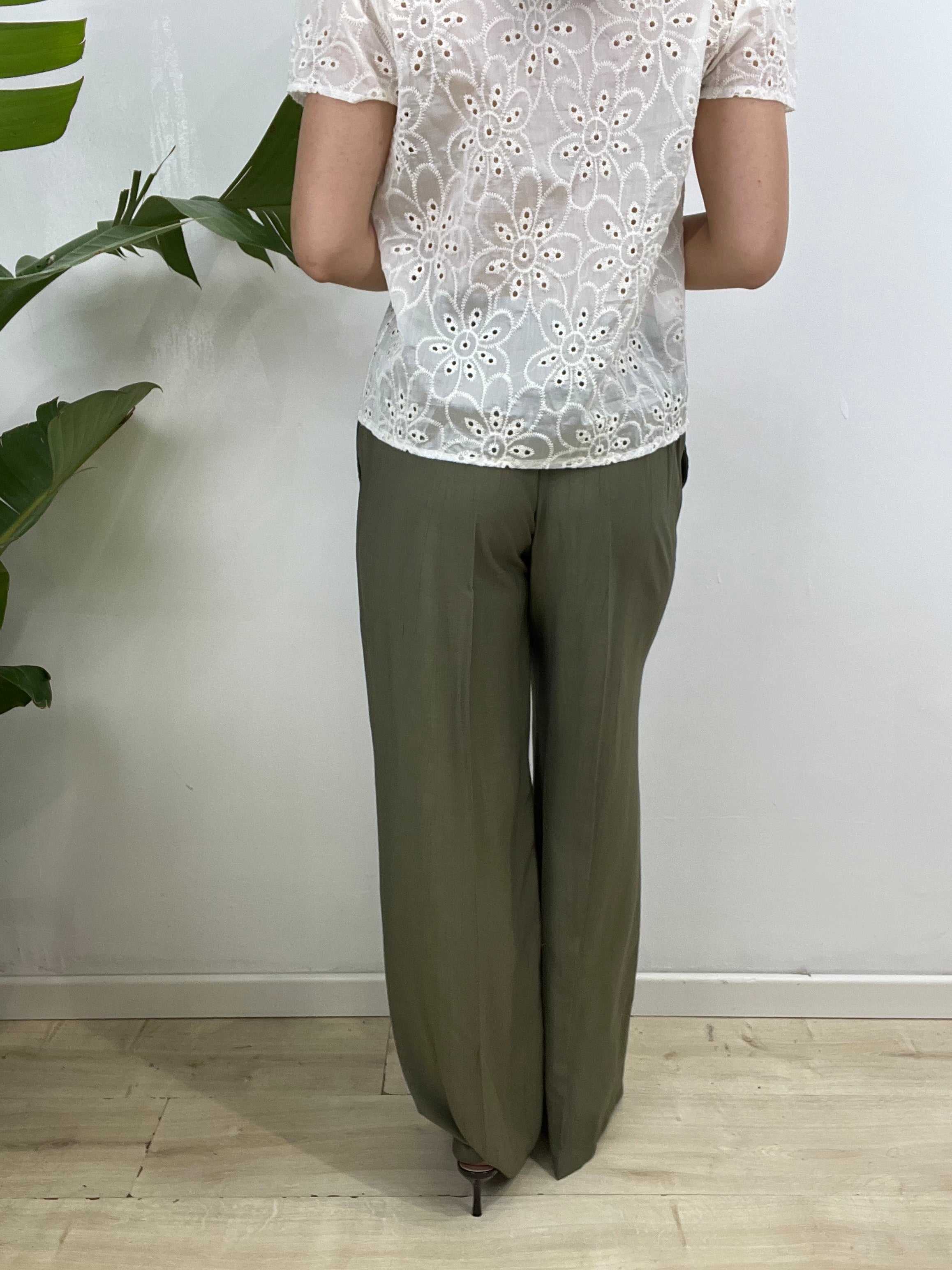 PANTALONI MORBIDI LULY VERDE