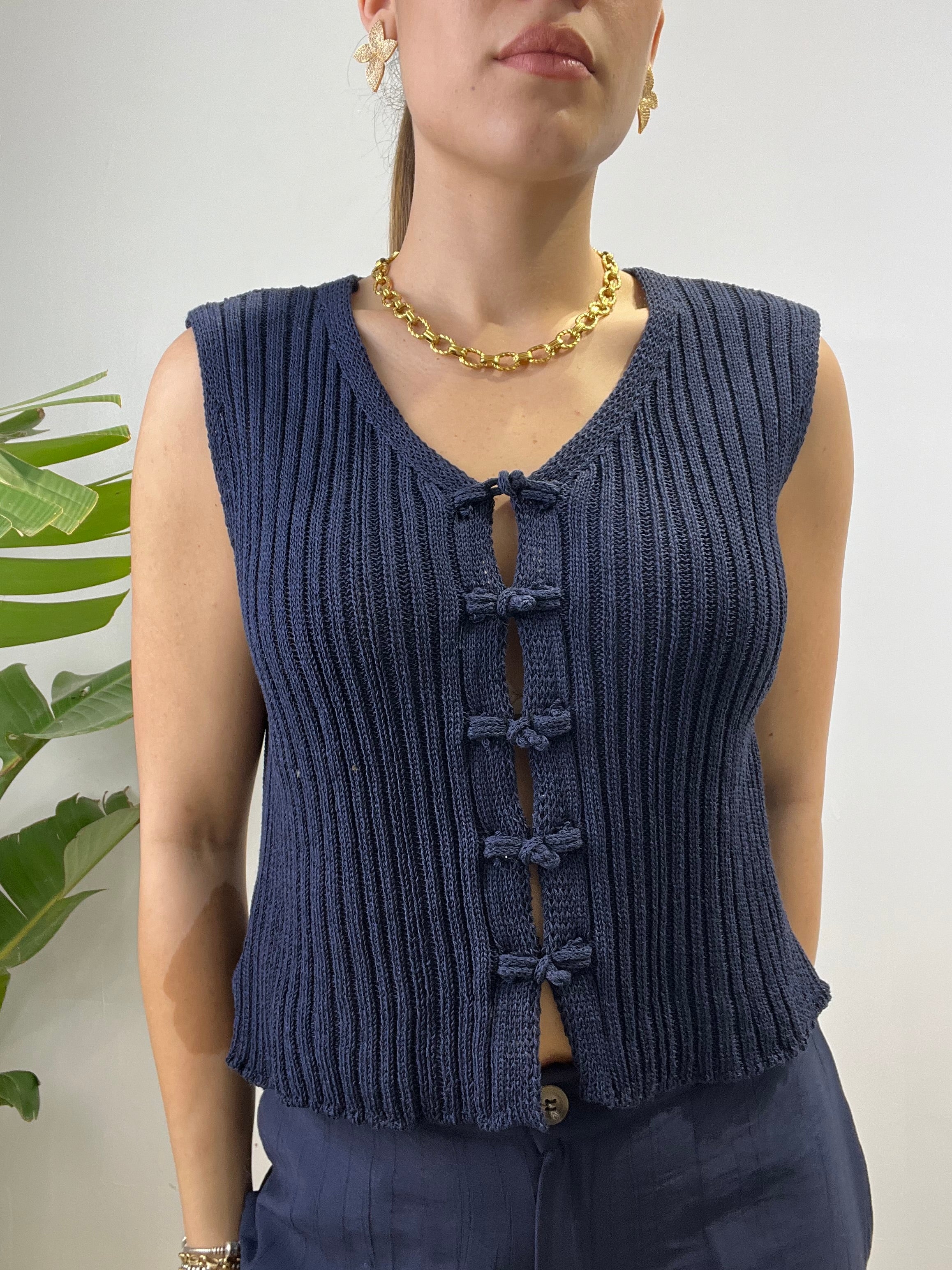 GILET LOREDANA BLU