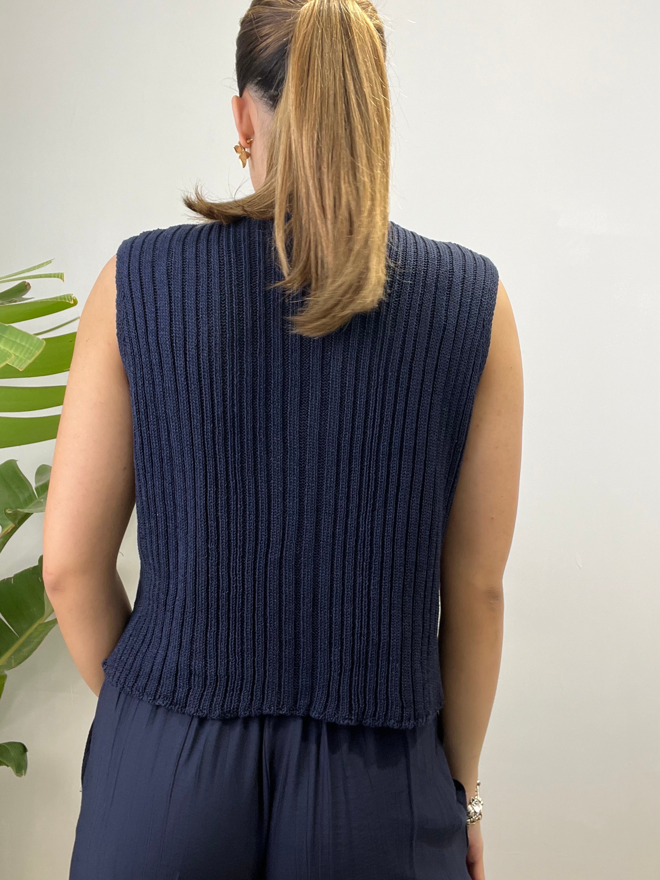 GILET LOREDANA BLU