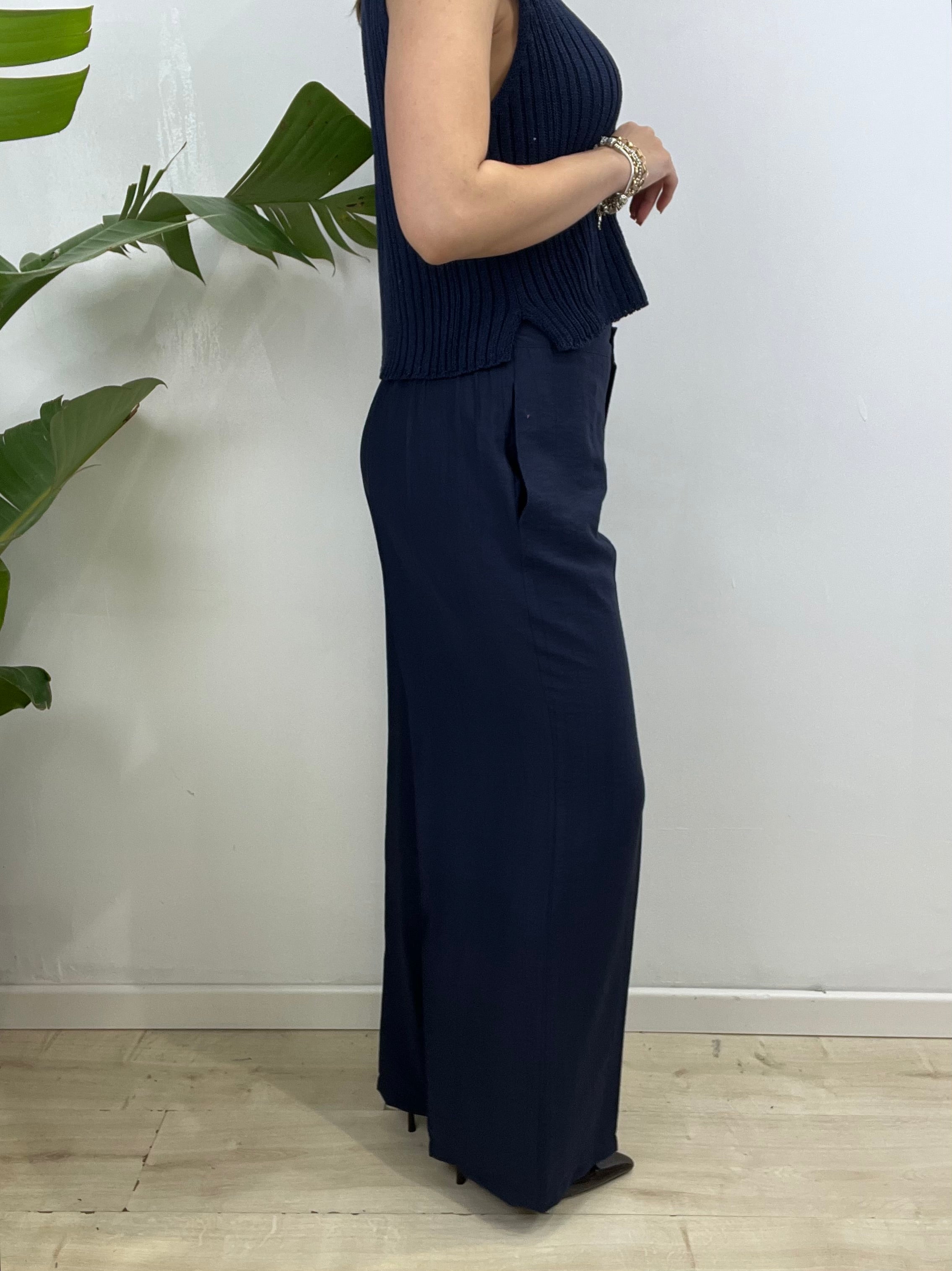 PANTALONI MORBIDI LULY BLU