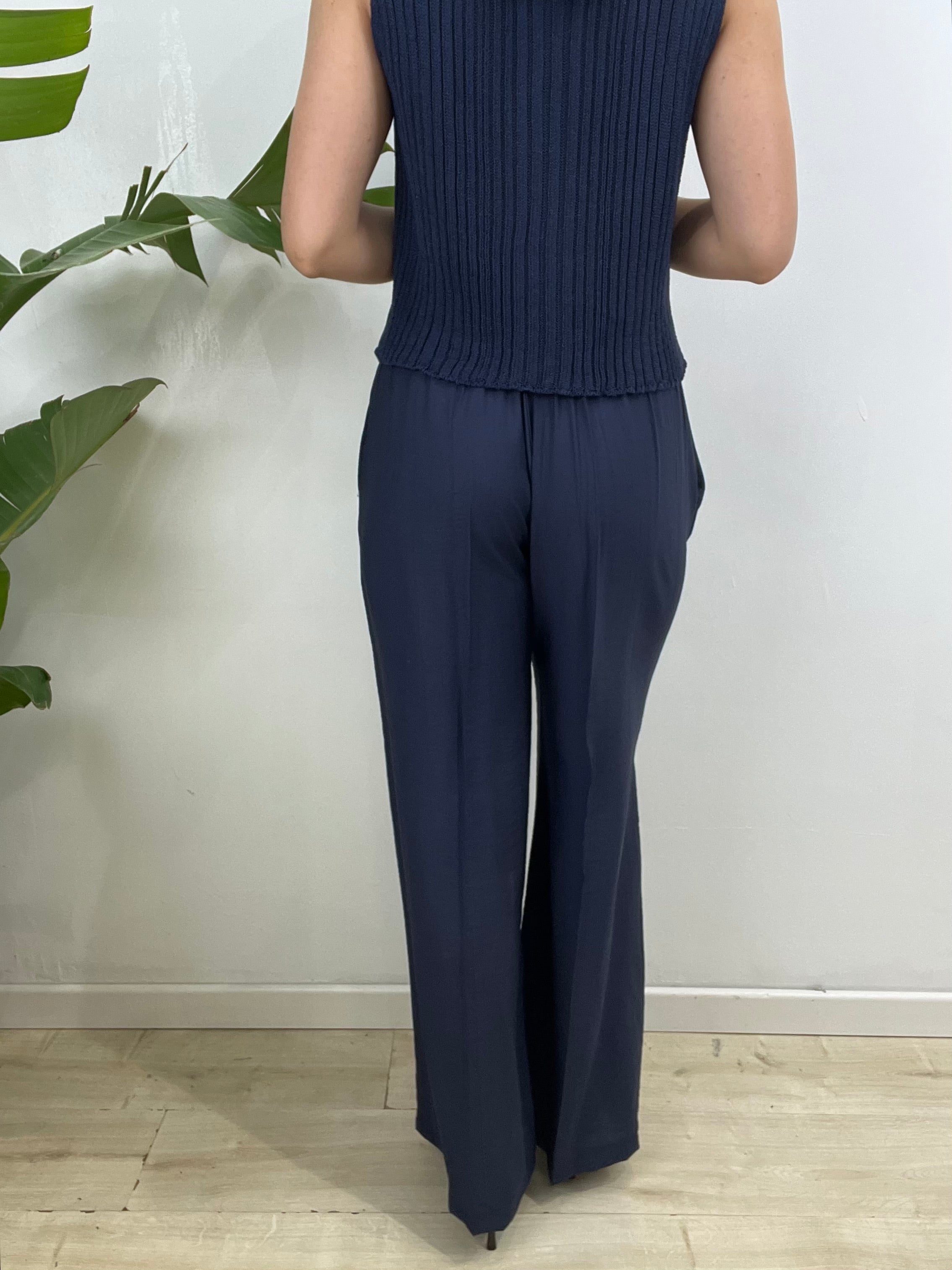 PANTALONI MORBIDI LULY BLU