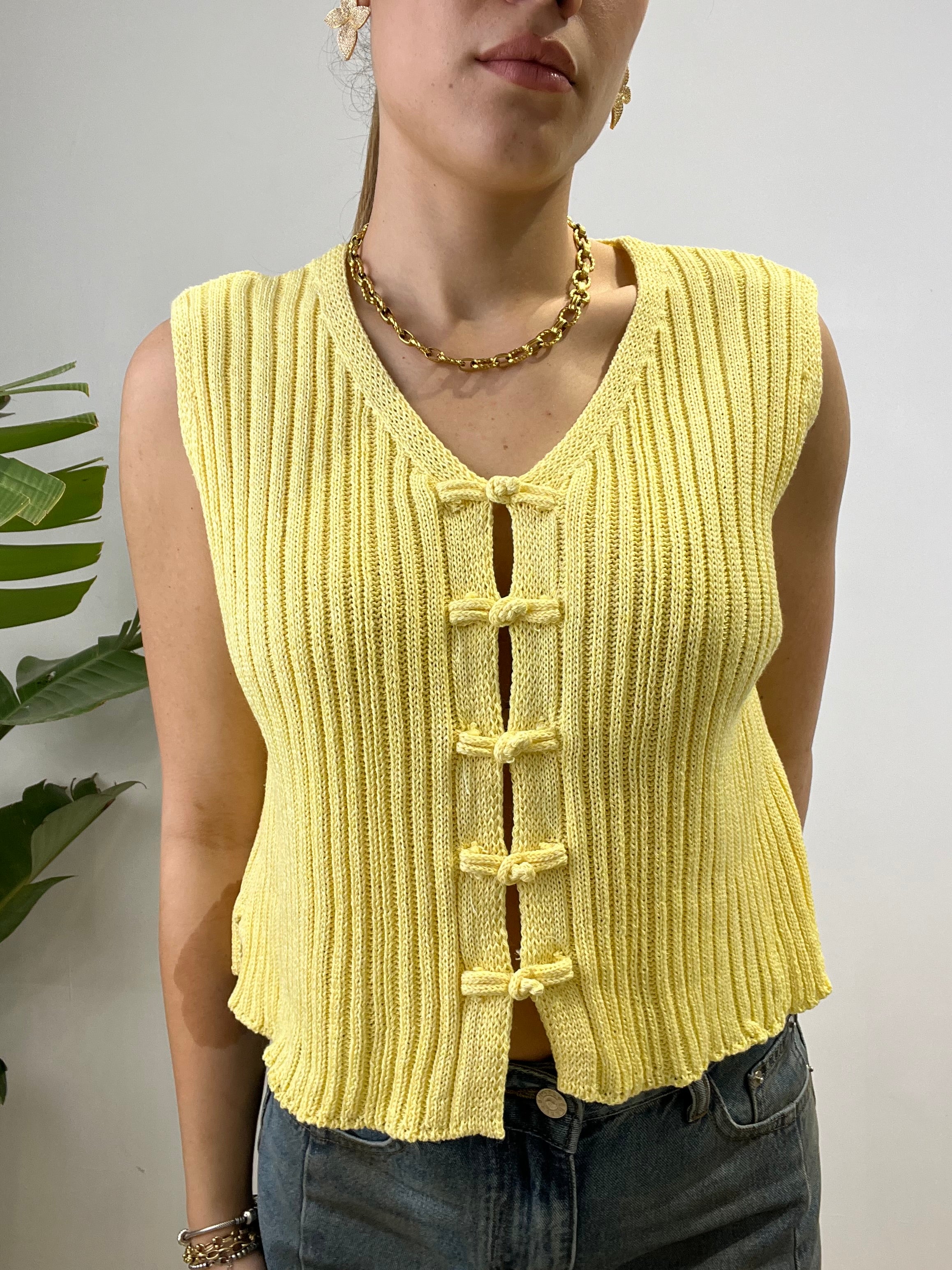GILET LOREDANA GIALLO