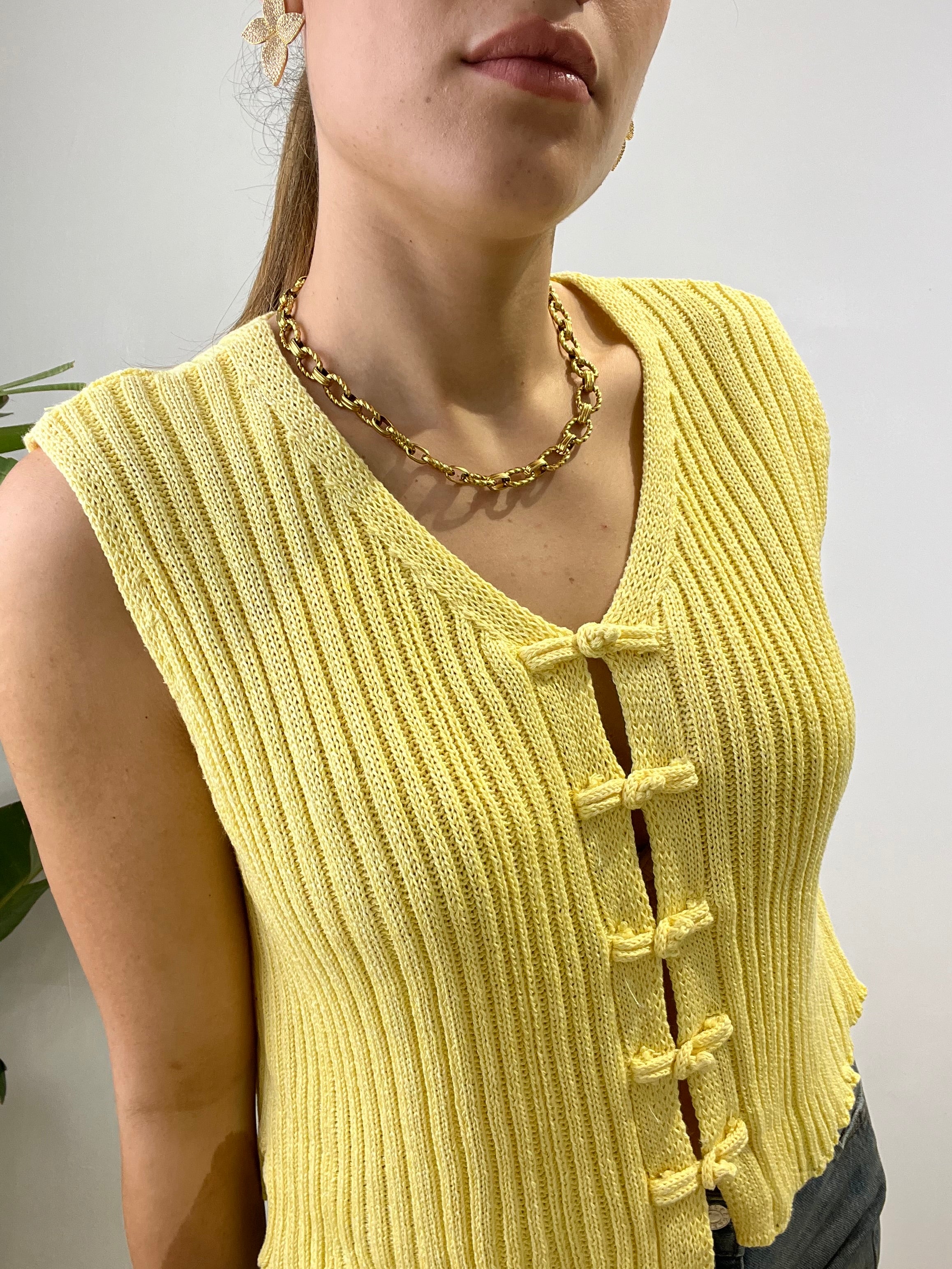 GILET LOREDANA GIALLO