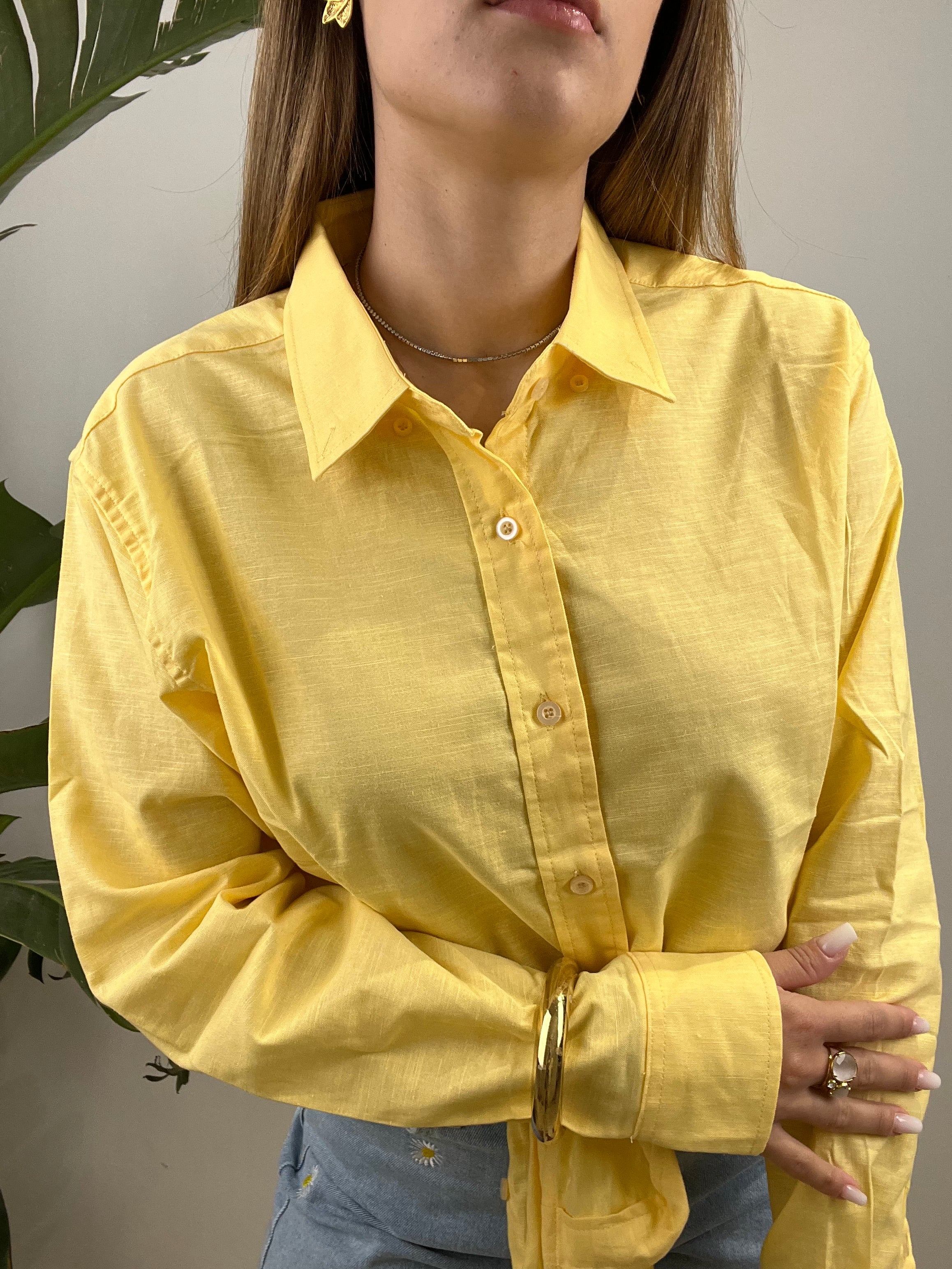 CAMICIA SIMPLY GIOVY GIALLA