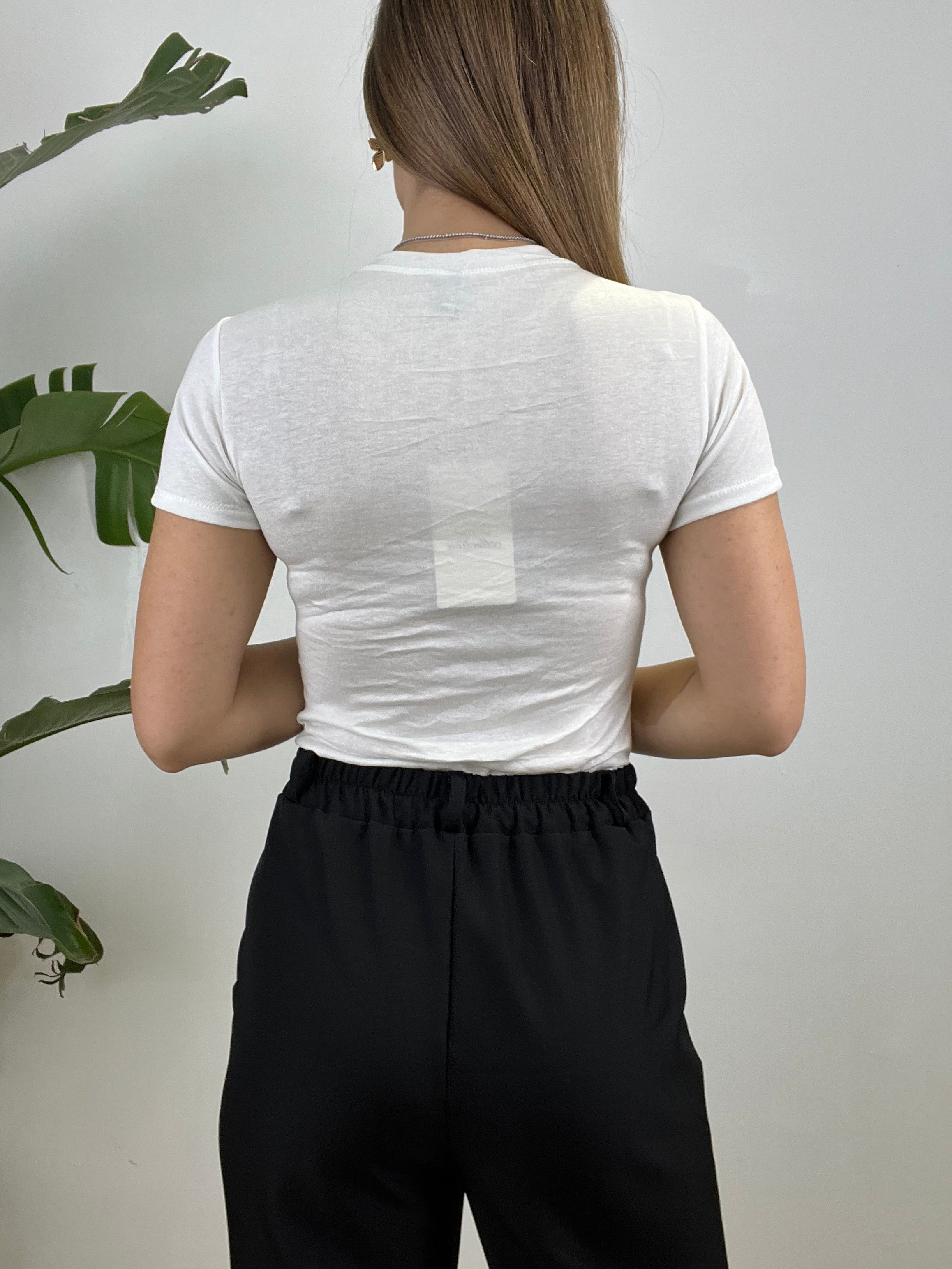 BODY SIMPLY MEZZA MANICA BIANCO