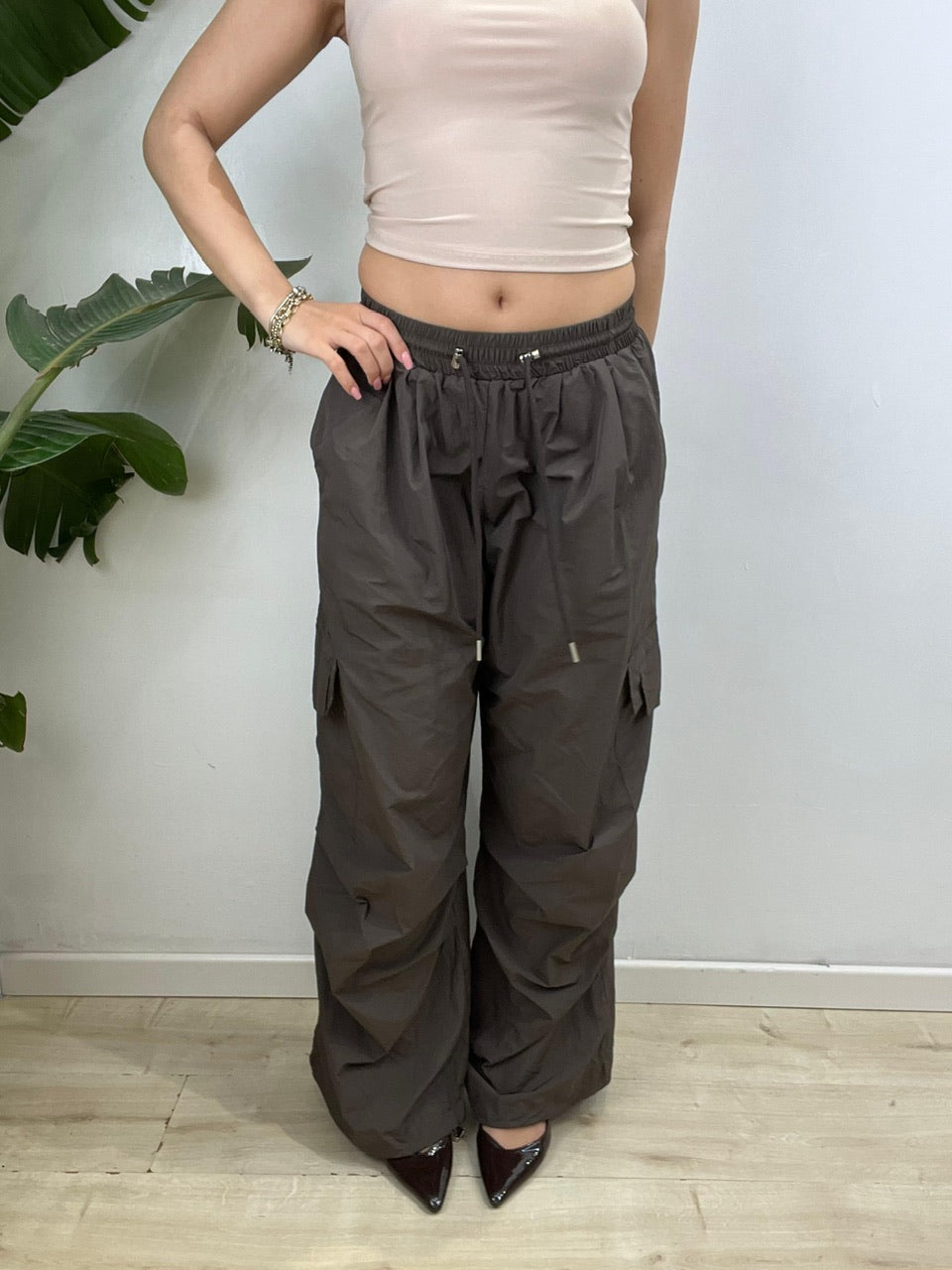 PANTALONI CARGO SAMIRA MARRONE